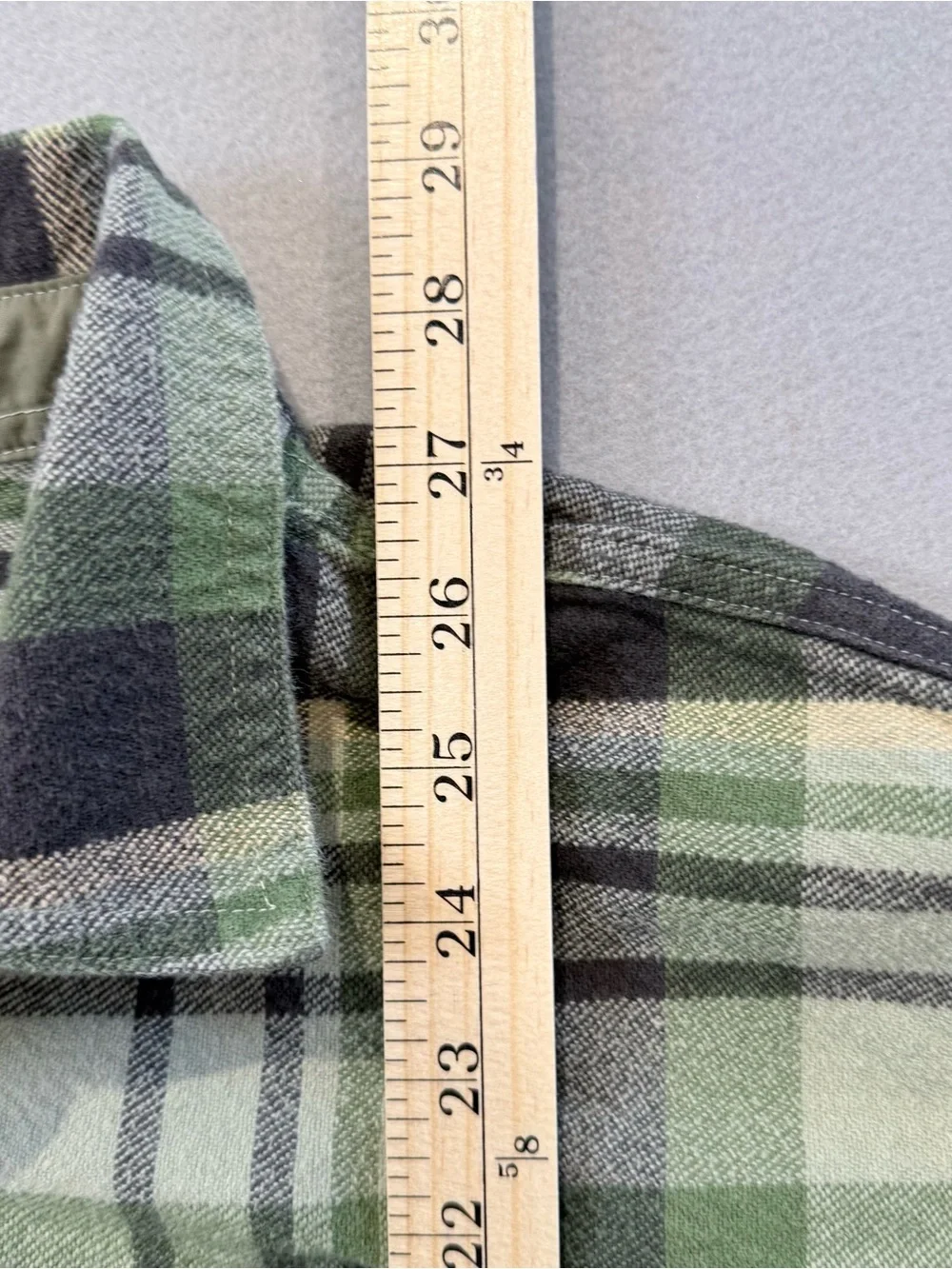 Columbia Flannel Shirt Men's Large Green Plaid Lined Button Up